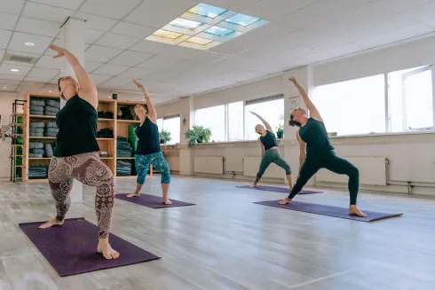 Buiten Yoga: Vinyasa Yoga (in het van Heukelompark, bij regen is de les in de studio!)