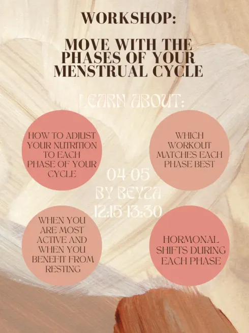 HOLISTIC WORKSHOPS: MOVE WITH THE PHASES OF YOUR CYCLE